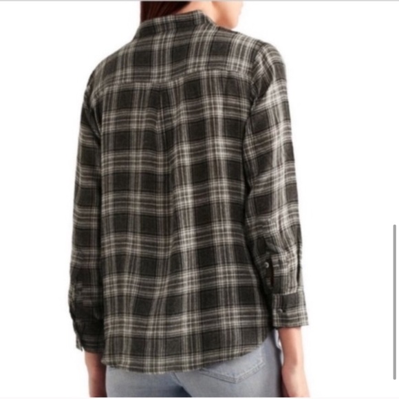 NEW Madewell terrace lace up shirt in Owens plaid - Picture 6 of 8